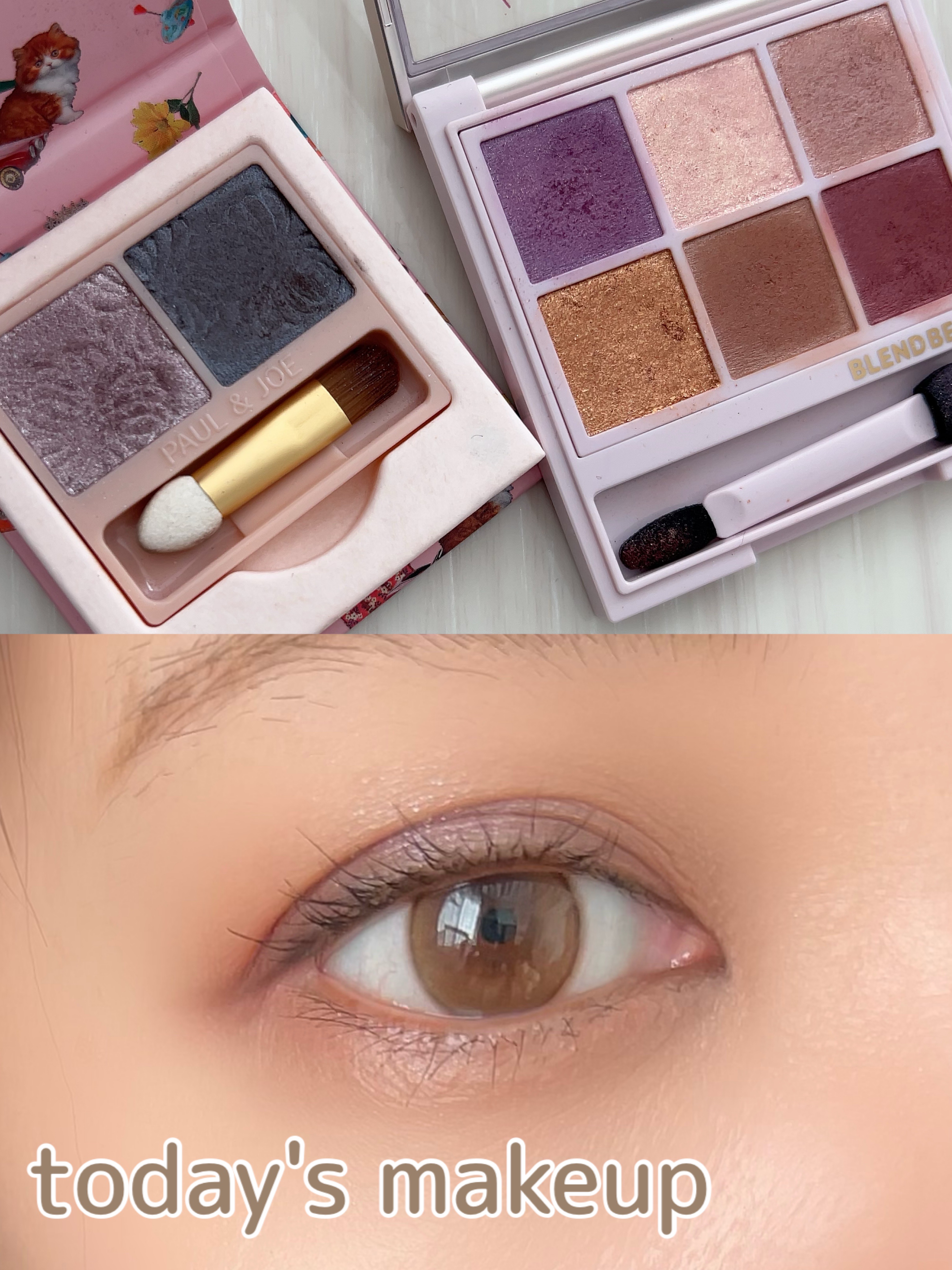 アイカラー デュオ 04 シエル ドゥ ラ ヌイ/PAUL & JOE BEAUTE/アイシャドウパレットを使ったクチコミ（1枚目）