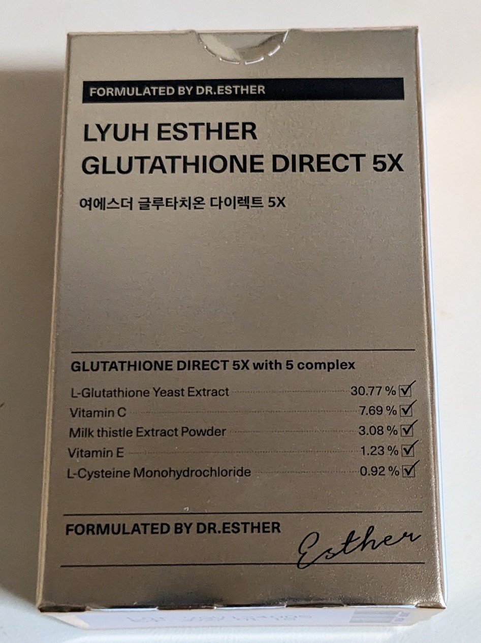 ヨエスターグルタチオンダイレクト５X/ESTHER FORMULA/美容サプリメントを使ったクチコミ（2枚目）