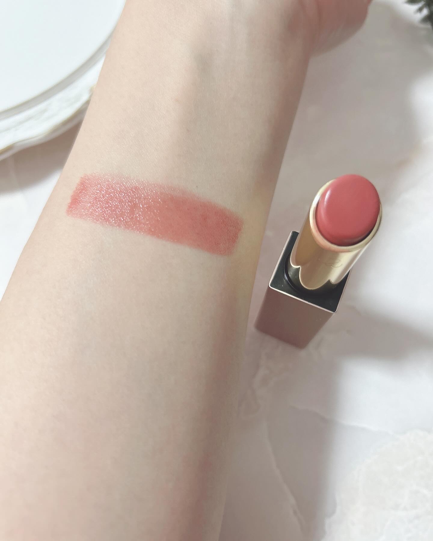 リリミュウ バタールージュ/Ririmew/口紅を使ったクチコミ（3枚目）