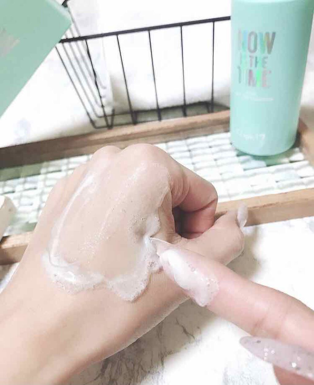 クラピエル ナウ ミント トックス クレンザー/Clapiel/洗顔フォームを使ったクチコミ（3枚目）