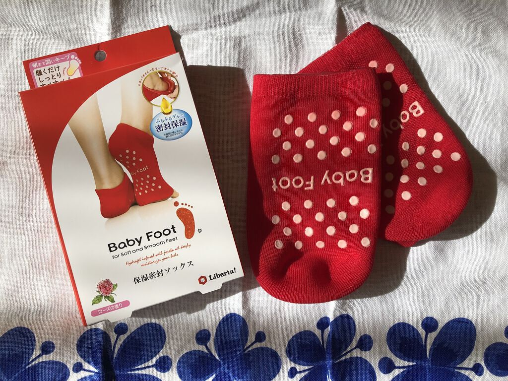 ベビーフット 保湿密封ソックス/ベビーフット/レッグ・フットケアを使ったクチコミ（1枚目）