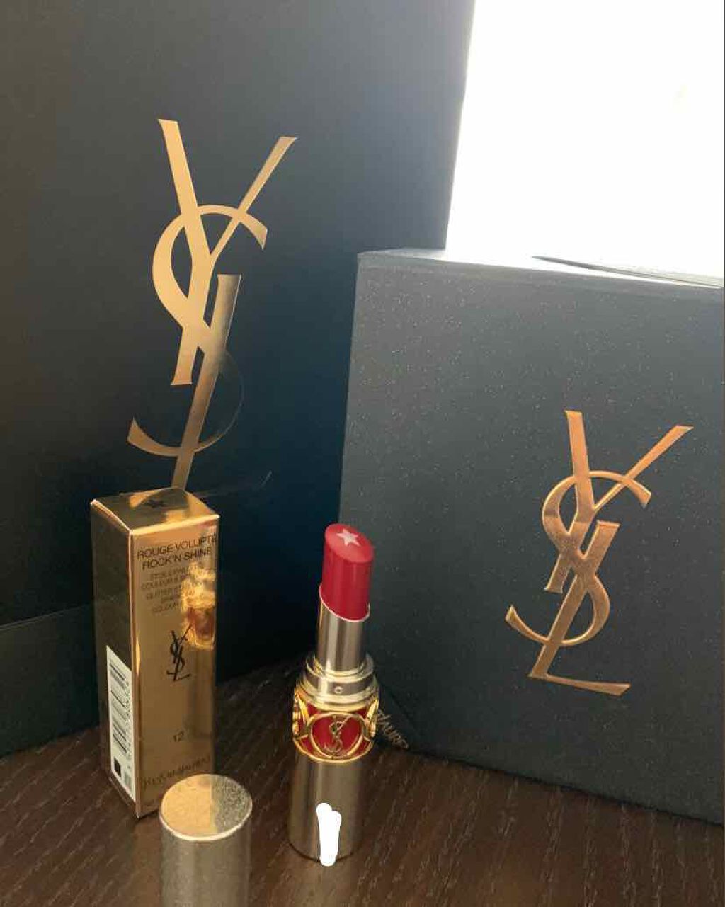 ルージュ ヴォリュプテ ロックシャイン/YVES SAINT LAURENT BEAUTE/口紅を使ったクチコミ(1枚目)
