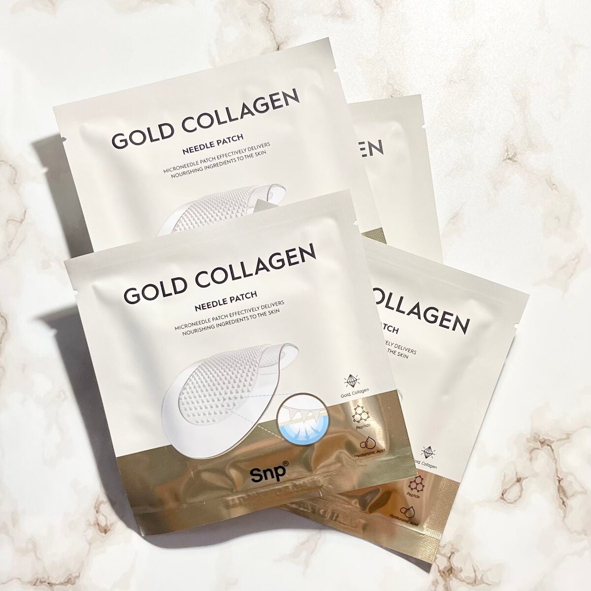 ゴールドコラーゲンニードルパッチ/SNP/アイケア・アイクリームを使ったクチコミ(4枚目)