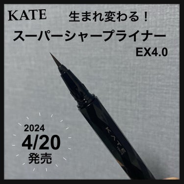 スーパーシャープライナーEX4.0/KATE/リキッドアイライナーを使ったクチコミ（1枚目）