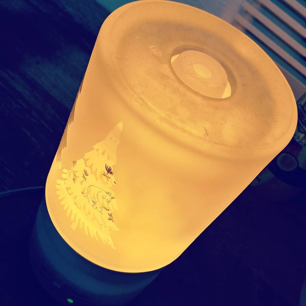 みん on LIPS 「秋の夜長感。#ムーミン#アロマ#加湿器#ディフューザー#超音波..」(1枚目)