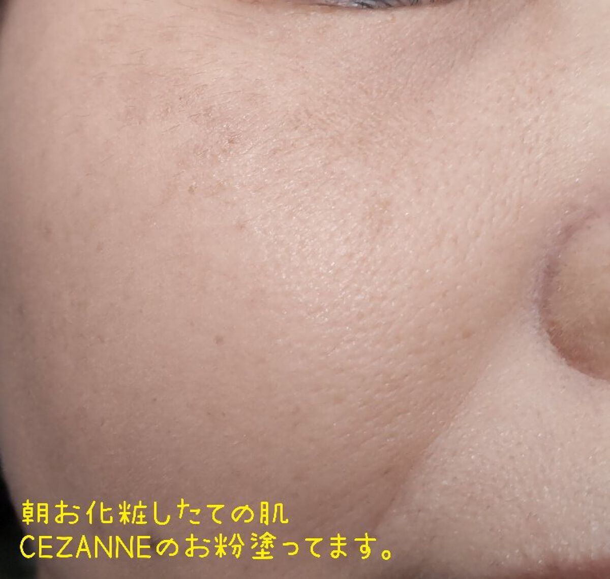 毛穴レスパウダー/CEZANNE/プレストパウダーを使ったクチコミ（2枚目）