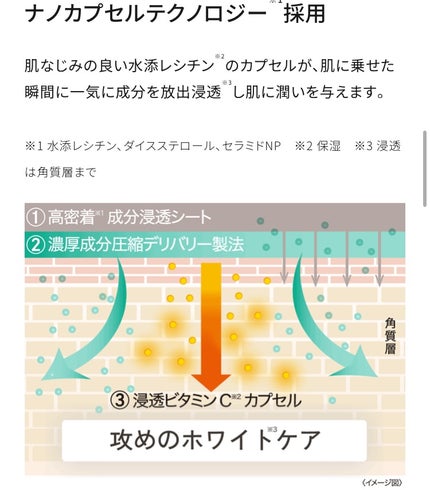 ダーマレーザー スーパー VC100 ホワイトマスク/クオリティファースト/シートマスク・パックを使ったクチコミ(7枚目)