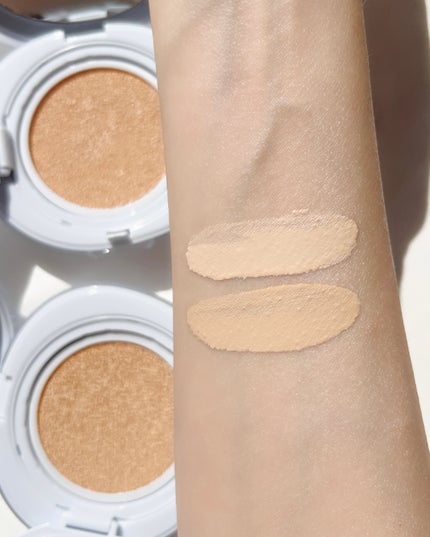 ブリージンググロークッション/Healus/クッションファンデーションを使ったクチコミ(5枚目)