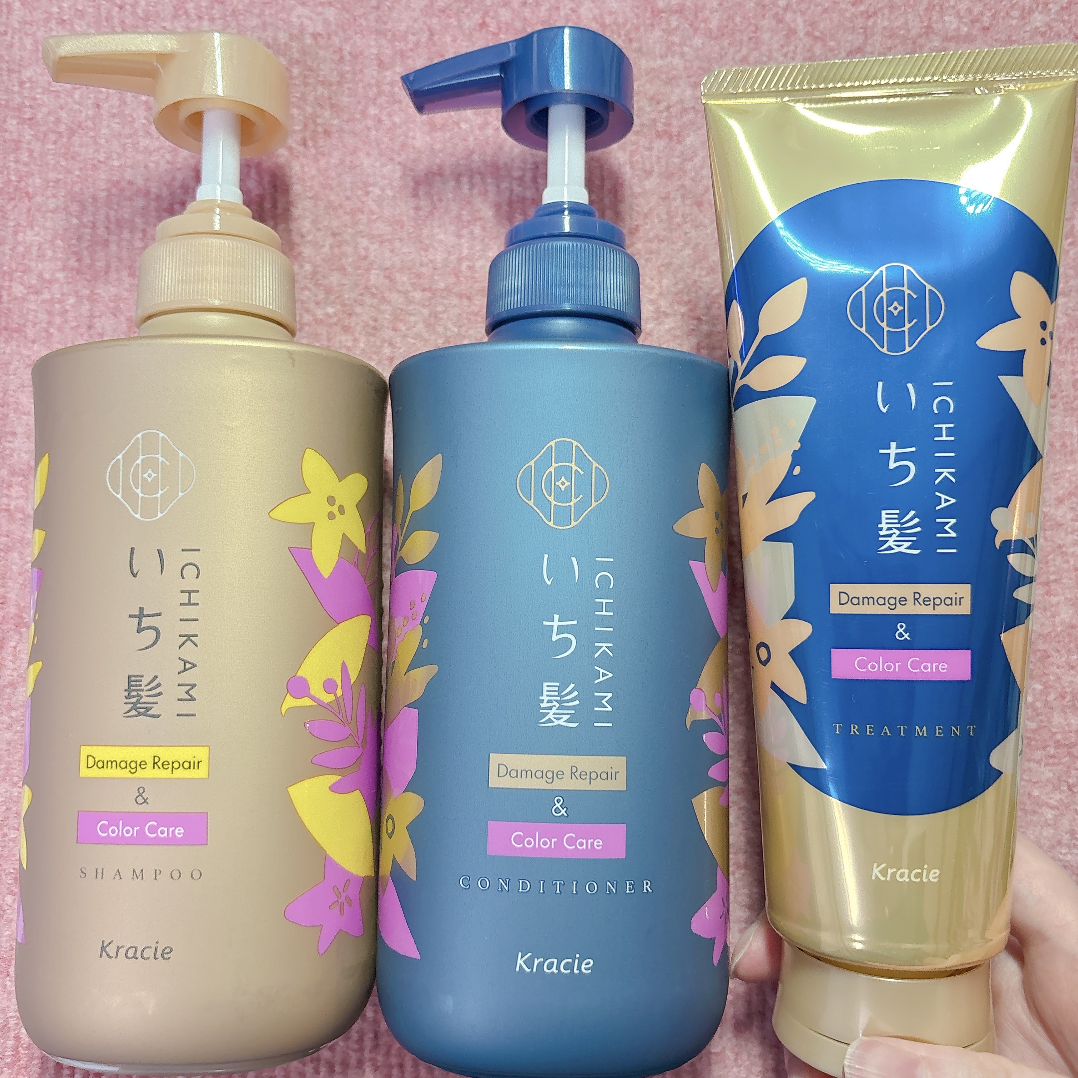 ダメージリペア＆カラーケア トリートメント/いち髪/洗い流すヘアトリートメントを使ったクチコミ（1枚目）