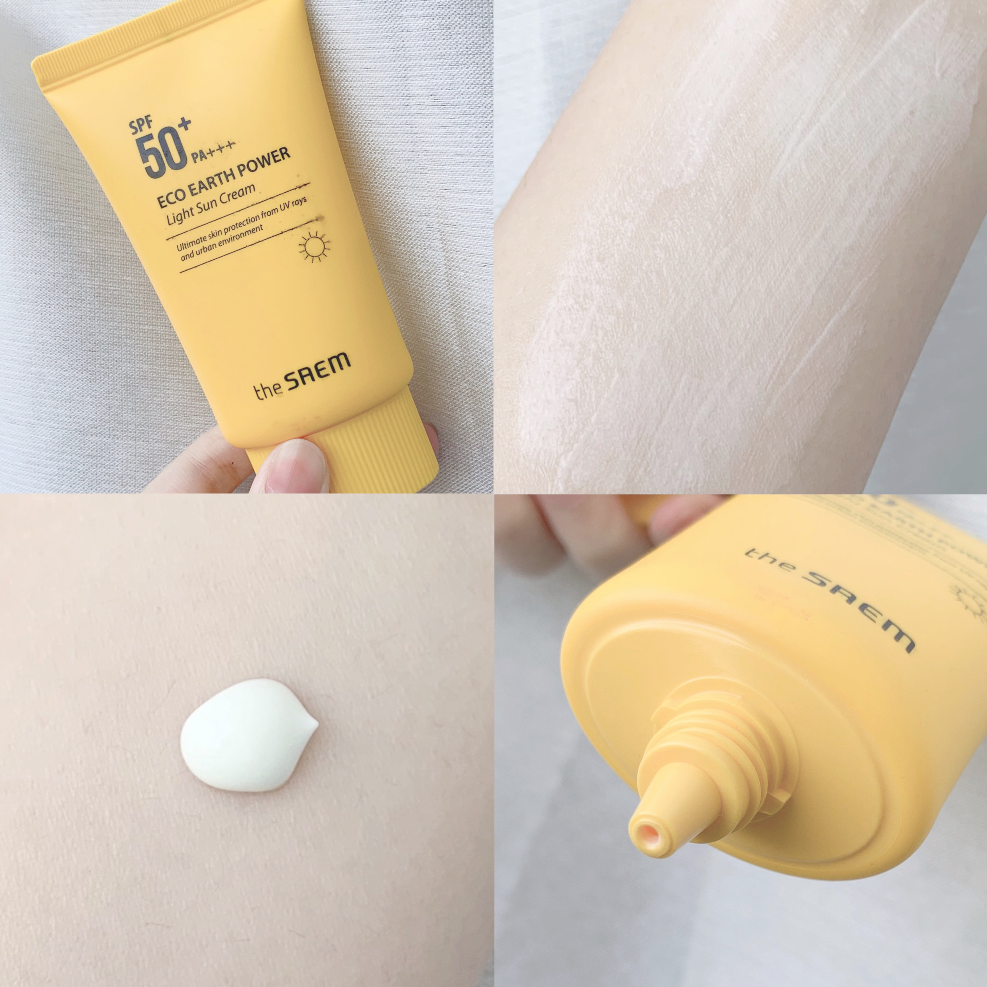 エコアースパワー ライトサンクリーム/the SAEM/日焼け止めクリームを使ったクチコミ（2枚目）