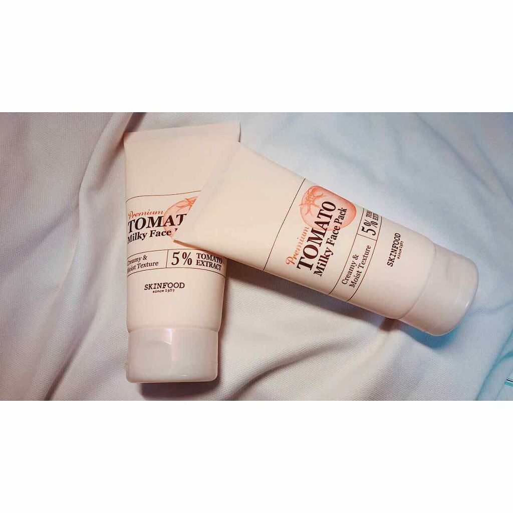 プレミアムトマト ミルキーフェイスパック/SKINFOOD/洗い流すパック・マスクを使ったクチコミ（1枚目）