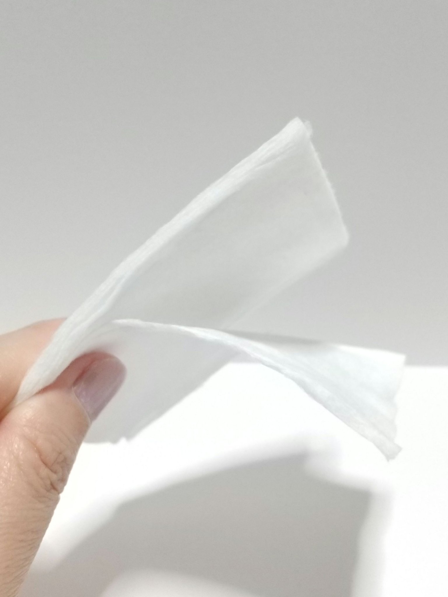 めくるコットン大きめサイズ/コットン・ラボ/コットンを使ったクチコミ（3枚目）