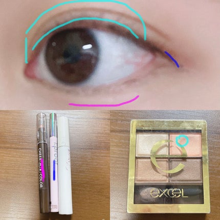 スキニーリッチシャドウ/excel/アイシャドウパレットを使ったクチコミ(3枚目)