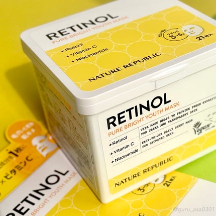 キューブマスク レチノール/ネイチャーリパブリック/シートマスク・パックを使ったクチコミ(1枚目)