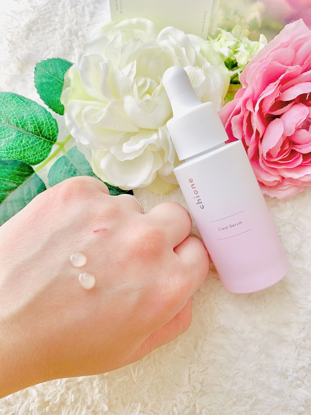 クリアセラム/chione/美容液を使ったクチコミ（3枚目）