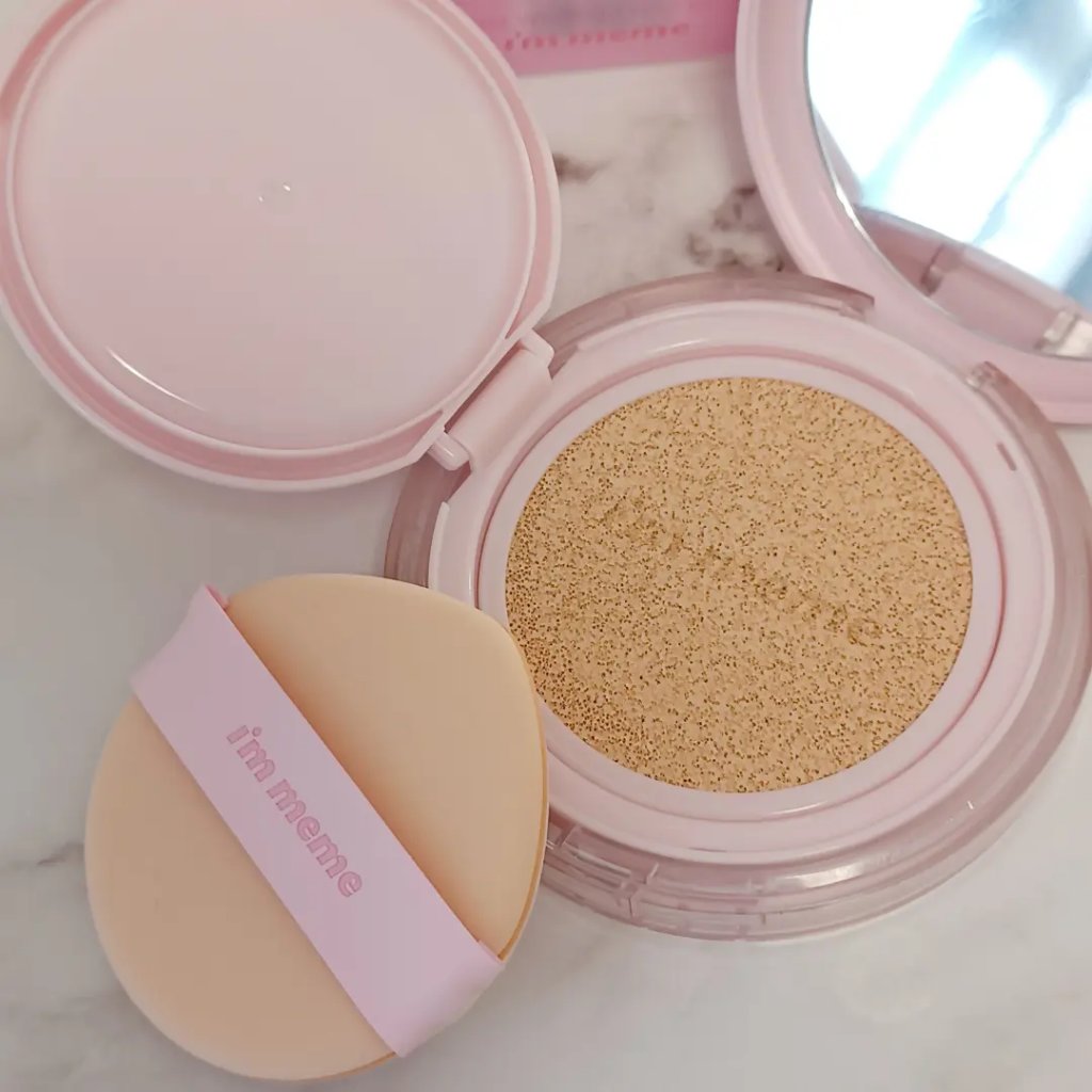 ワンダーベルベットラスティングクッション/i’m meme/クッションファンデーションを使ったクチコミ（3枚目）