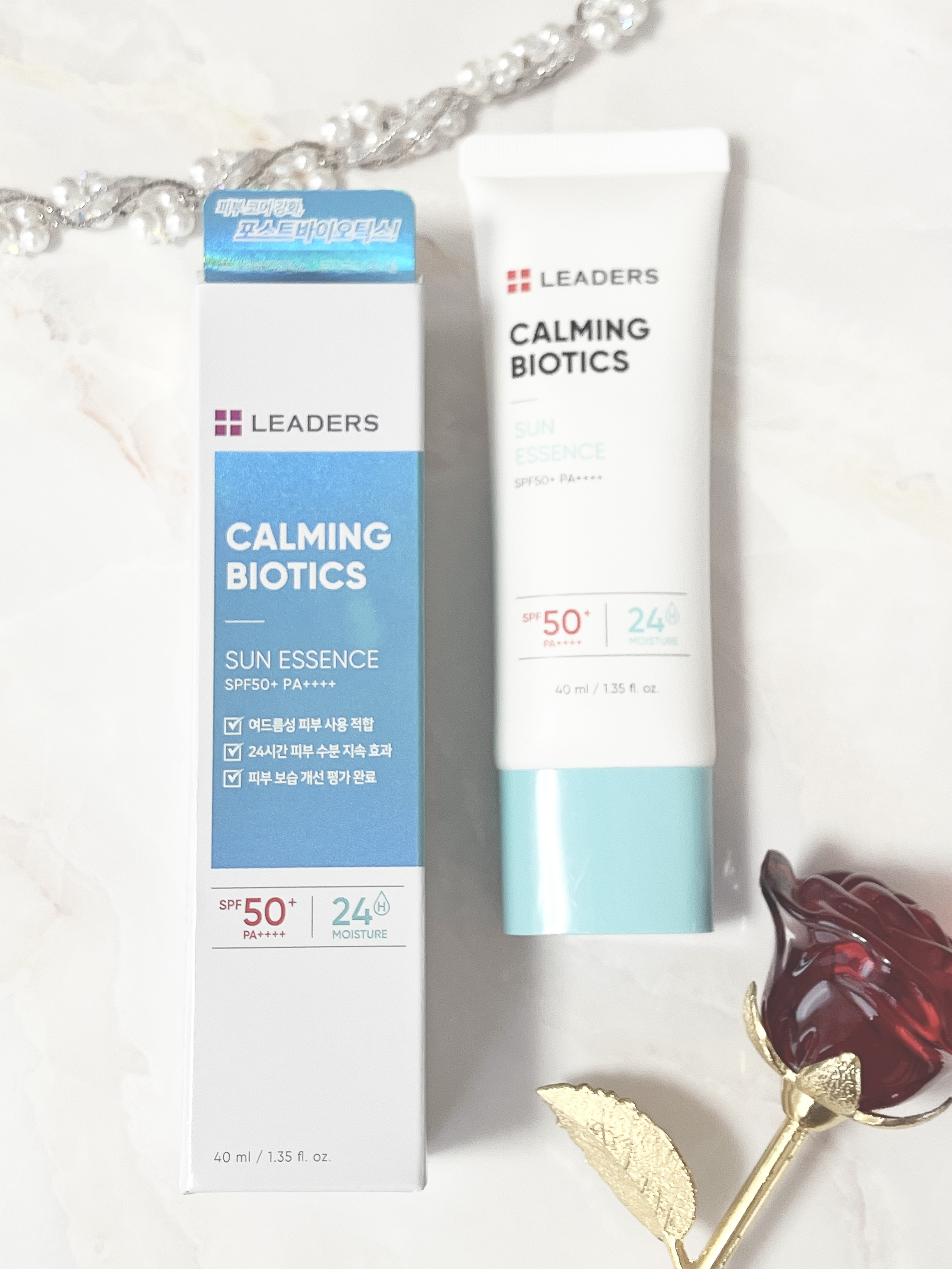 カーミングバイオティックスサンエッセンス/Leaders Clinie(リーダーズ)/日焼け止めローションを使ったクチコミ（1枚目）