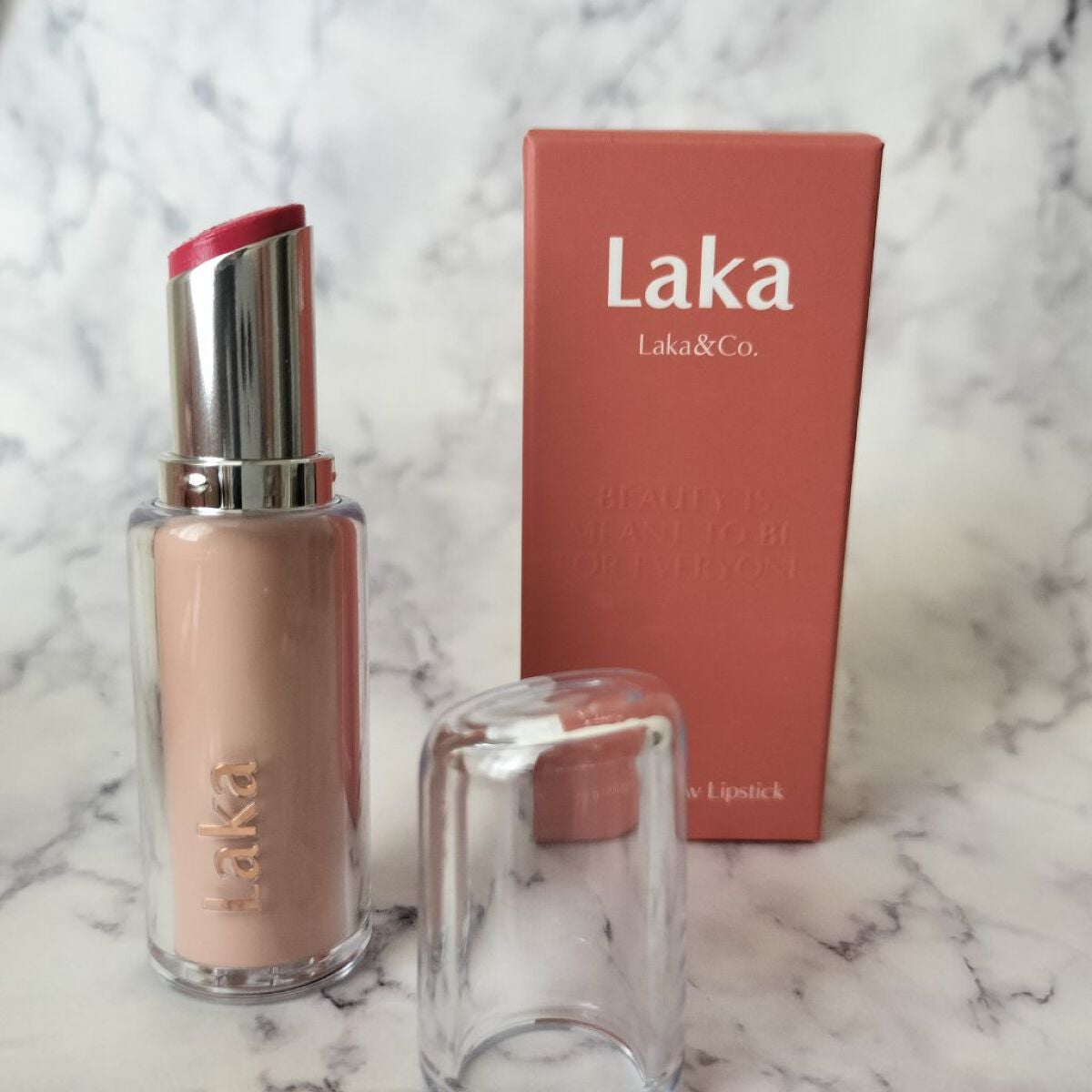 ボンディンググロウリップスティック/Laka/口紅を使ったクチコミ(3枚目)