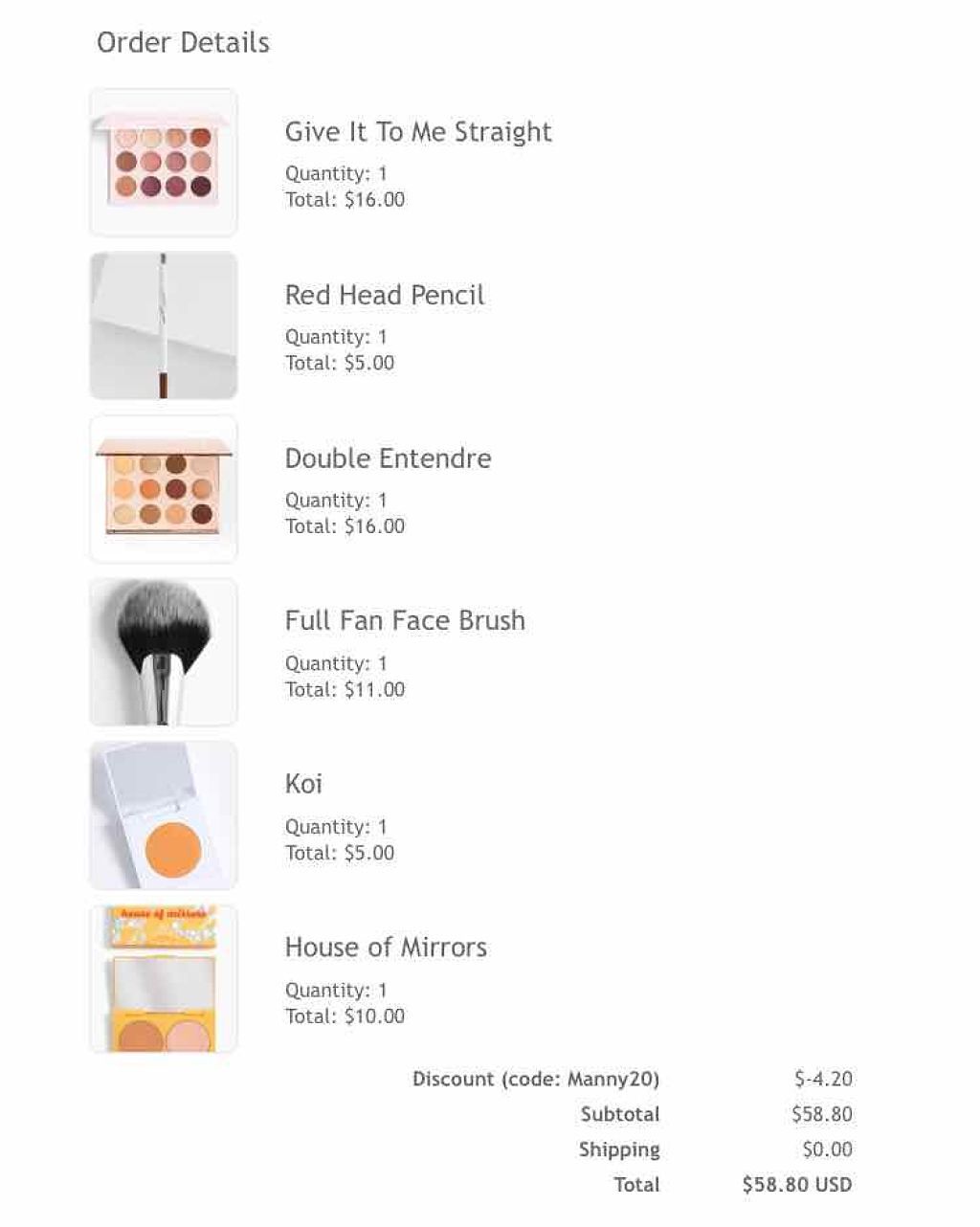 ダブルエンテンダー/ColourPop/アイシャドウパレットを使ったクチコミ(1枚目)