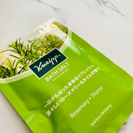バスソルト ローズマリー&タイムの香り/クナイプ/無機塩系入浴剤を使ったクチコミ(2枚目)