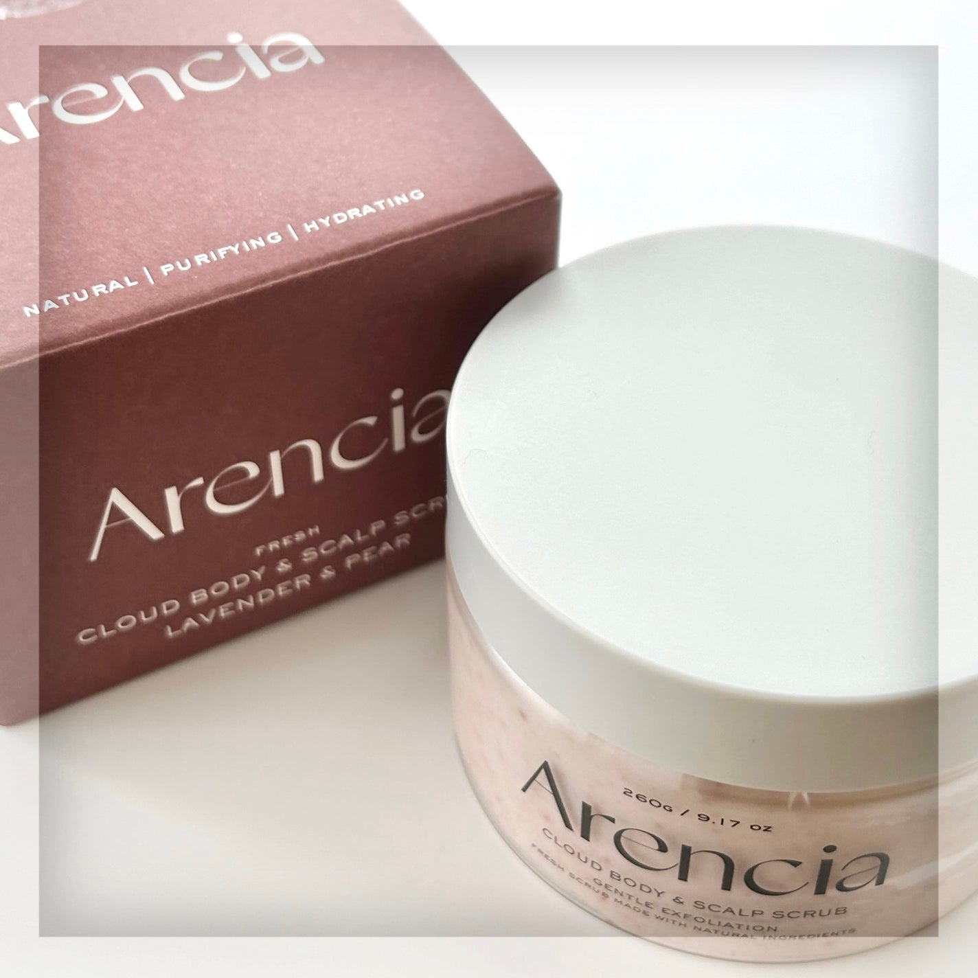 フレッシュクラウドスクラブ ラベンダー&ペア/アレンシア/ボディスクラブを使ったクチコミ(1枚目)