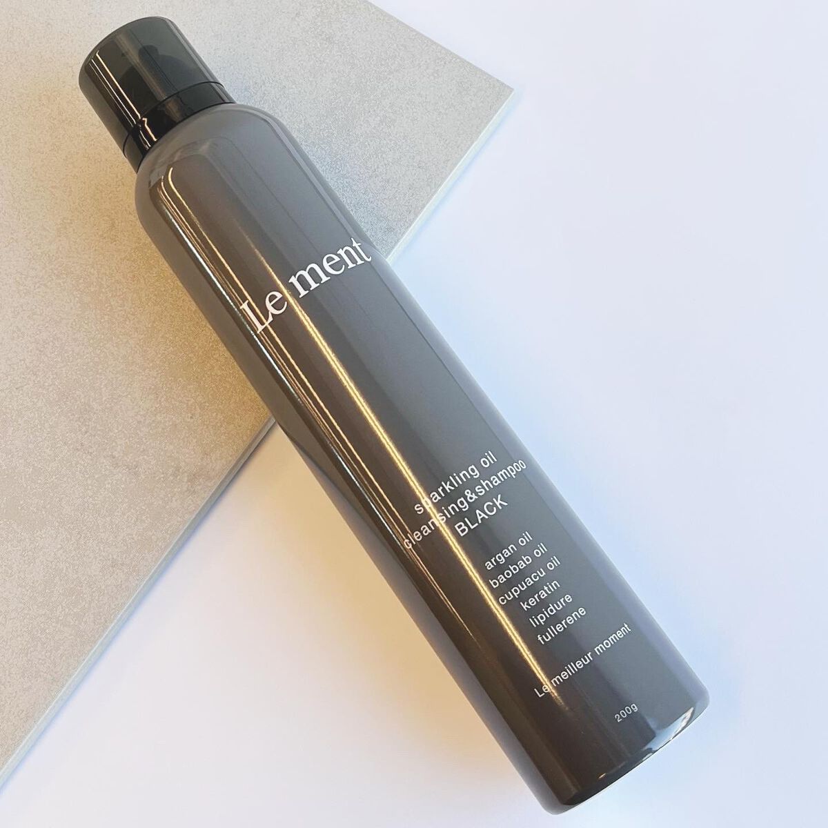 スパークリングオイル クレンジング&シャンプー ブラック /Le ment/市販シャンプーを使ったクチコミ(1枚目)