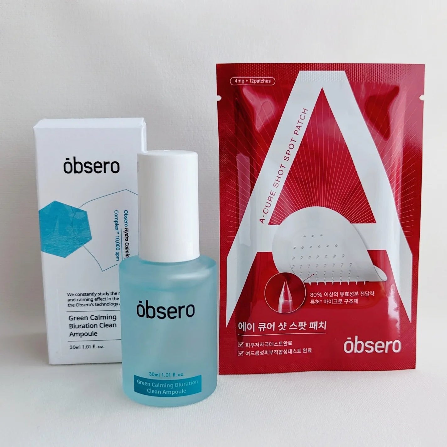 グリーンカーミングブルーレーションクリーンアンプル/obsero/美容液を使ったクチコミ(1枚目)