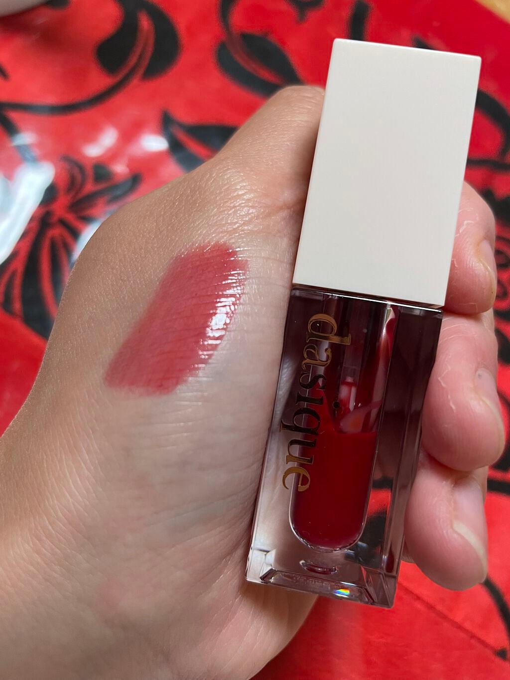 ウォーターグロスティント/dasique/リップティントを使ったクチコミ(2枚目)