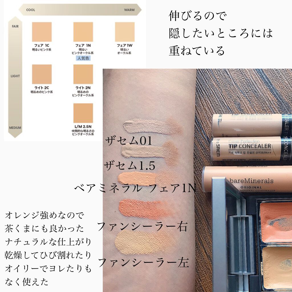 オリジナル ミネラル コンシーラー/bareMinerals/リキッドコンシーラーを使ったクチコミ(2枚目)