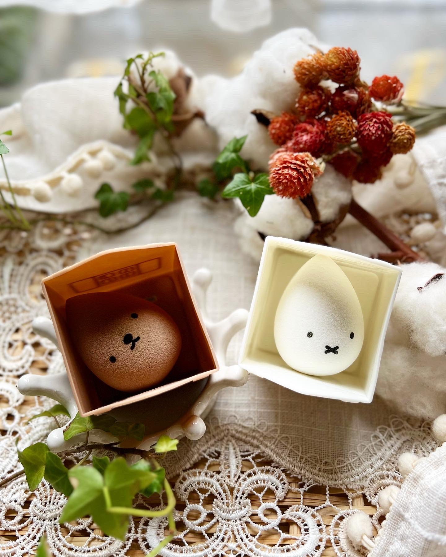 Dick Bruna miffy メイクアップスポンジセット  /miffy/パフ・スポンジを使ったクチコミ（3枚目）