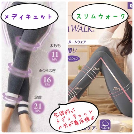 スキニールームウェア/SLIMWALK/着圧ソックス・レギンスを使ったクチコミ(2枚目)