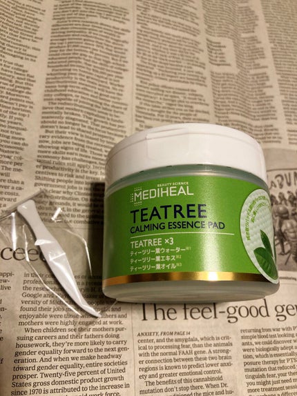 ティーツリーカーミングエッセンスパッド/MEDIHEAL/トナーパッドを使ったクチコミ(2枚目)