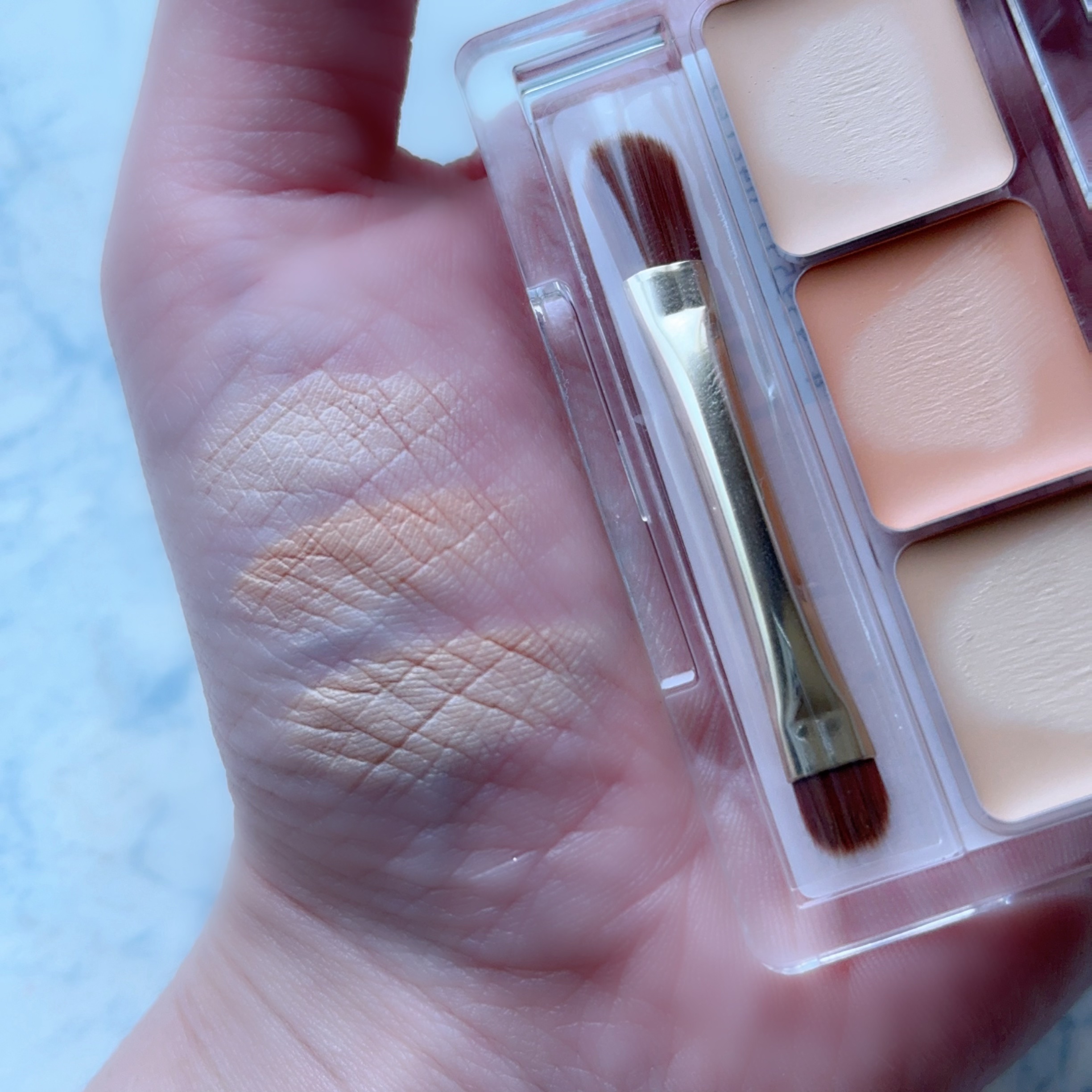 パレットコンシーラー ハイカバー/CEZANNE/パレットコンシーラーを使ったクチコミ（2枚目）