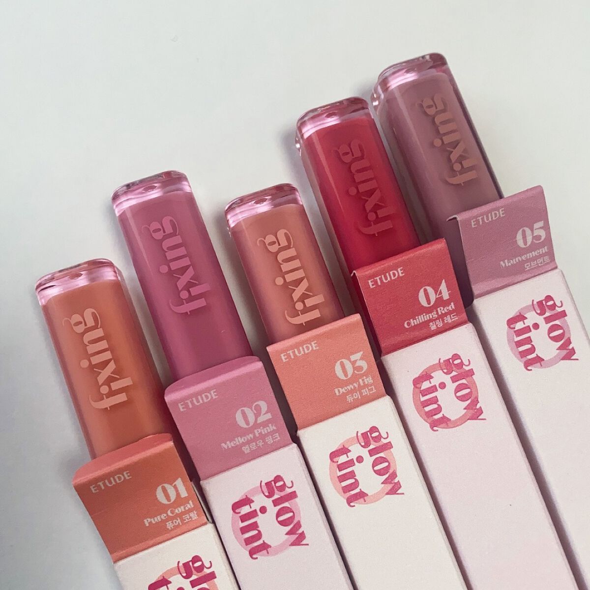 グロウ フィクシングティント/ETUDE/リップティントを使ったクチコミ（2枚目）