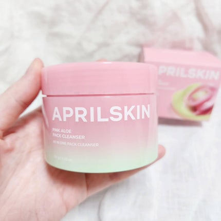 ピンクアロエメレンゲクレンザー/APRILSKIN/その他洗顔料を使ったクチコミ(2枚目)