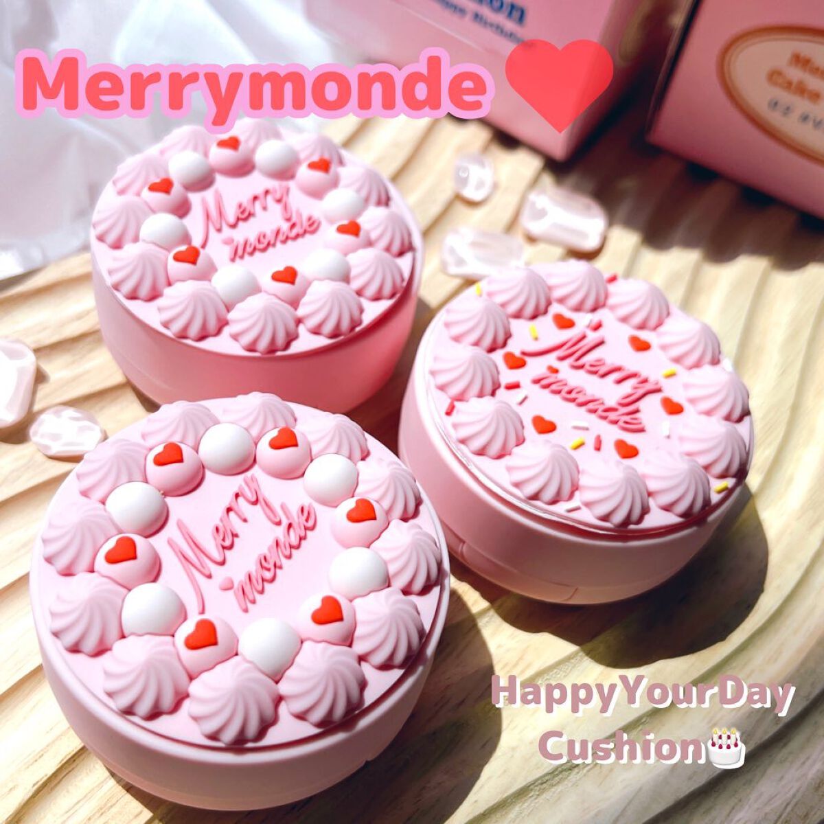 ハッピーユアデイクッション/Merrymonde/クッションファンデーションを使ったクチコミ（1枚目）