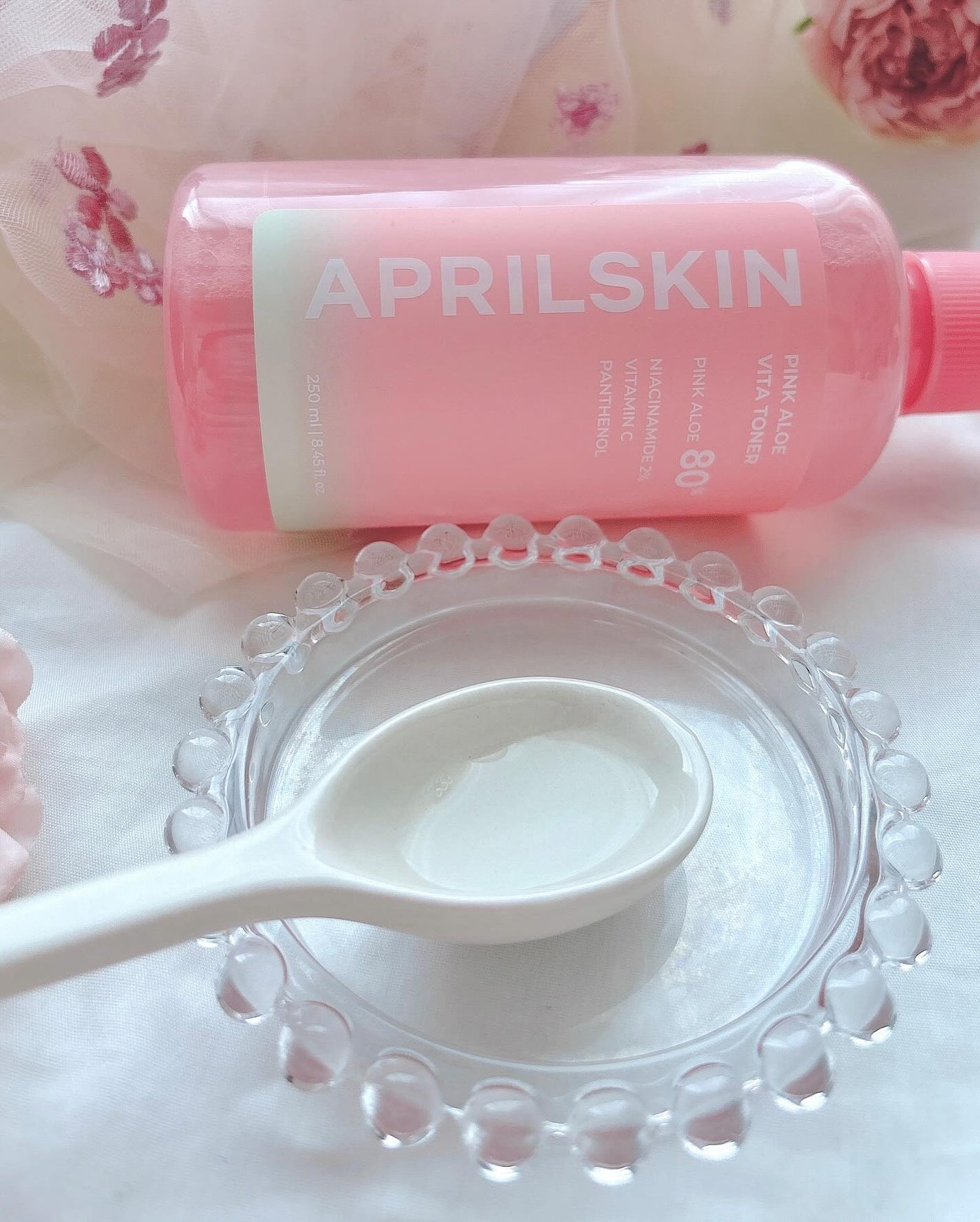 ピンクアロエビタトナー/APRILSKIN/化粧水を使ったクチコミ(2枚目)