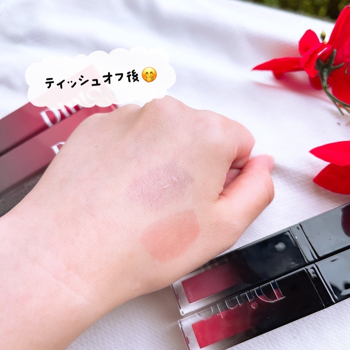 ボリュームパールキッスグロス/Dinto/リップグロスを使ったクチコミ(5枚目)