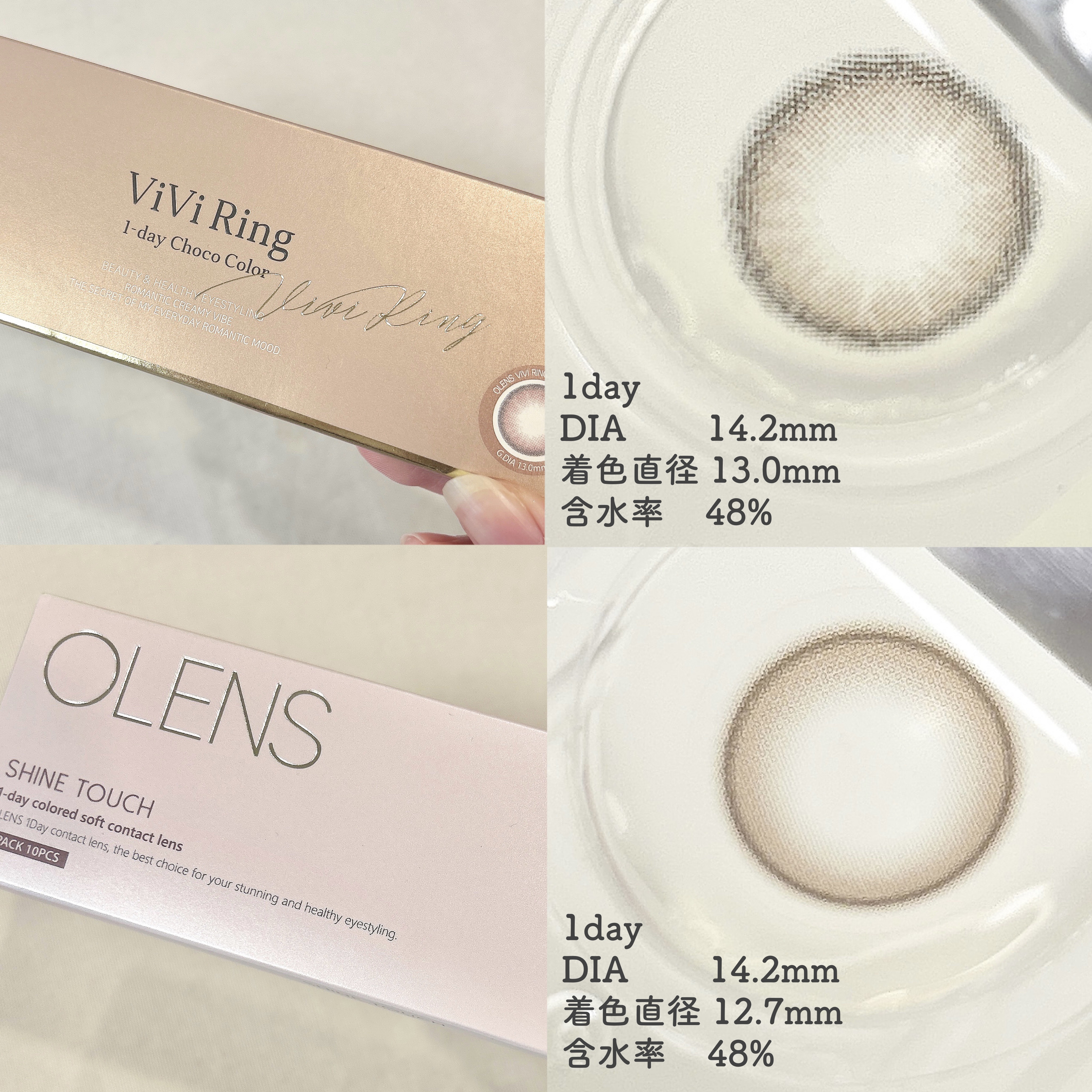 ViVi Ring 1day/OLENS/ワンデー（１DAY）カラコンを使ったクチコミ（3枚目）