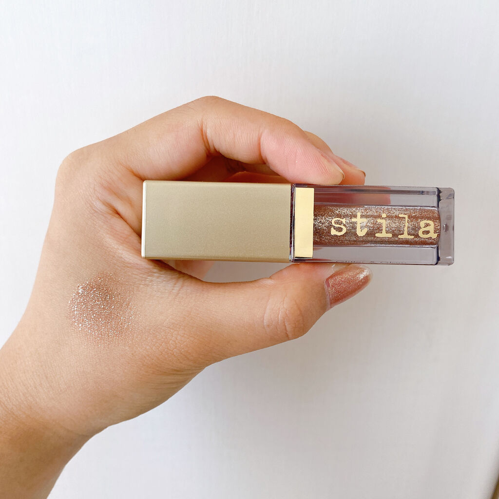 グリッター&グロウ リキッドアイシャドウ/stila/グリッターを使ったクチコミ（1枚目）