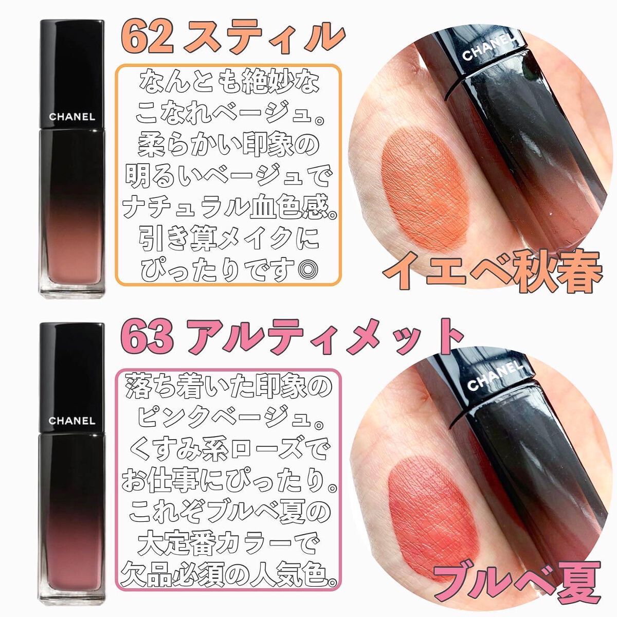 ルージュ アリュール ラック/CHANEL/口紅を使ったクチコミ（3枚目）