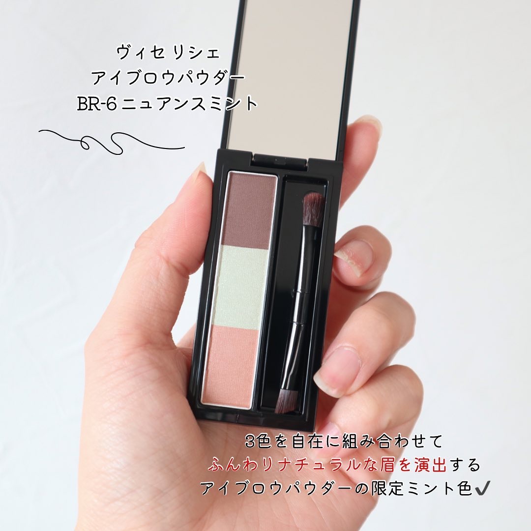 ヴィセ リシェ アイブロウパウダー BR-6 ニュアンスミント(限定)/Visée/パウダーアイブロウを使ったクチコミ（2枚目）