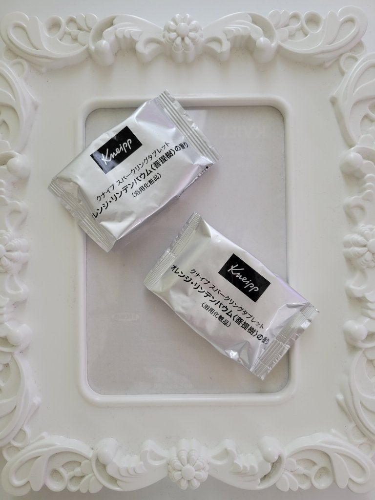 クナイプ スパークリングタブレット オレンジ・リンデンバウム <菩提樹>の香り /クナイプ/炭酸系入浴剤を使ったクチコミ(1枚目)