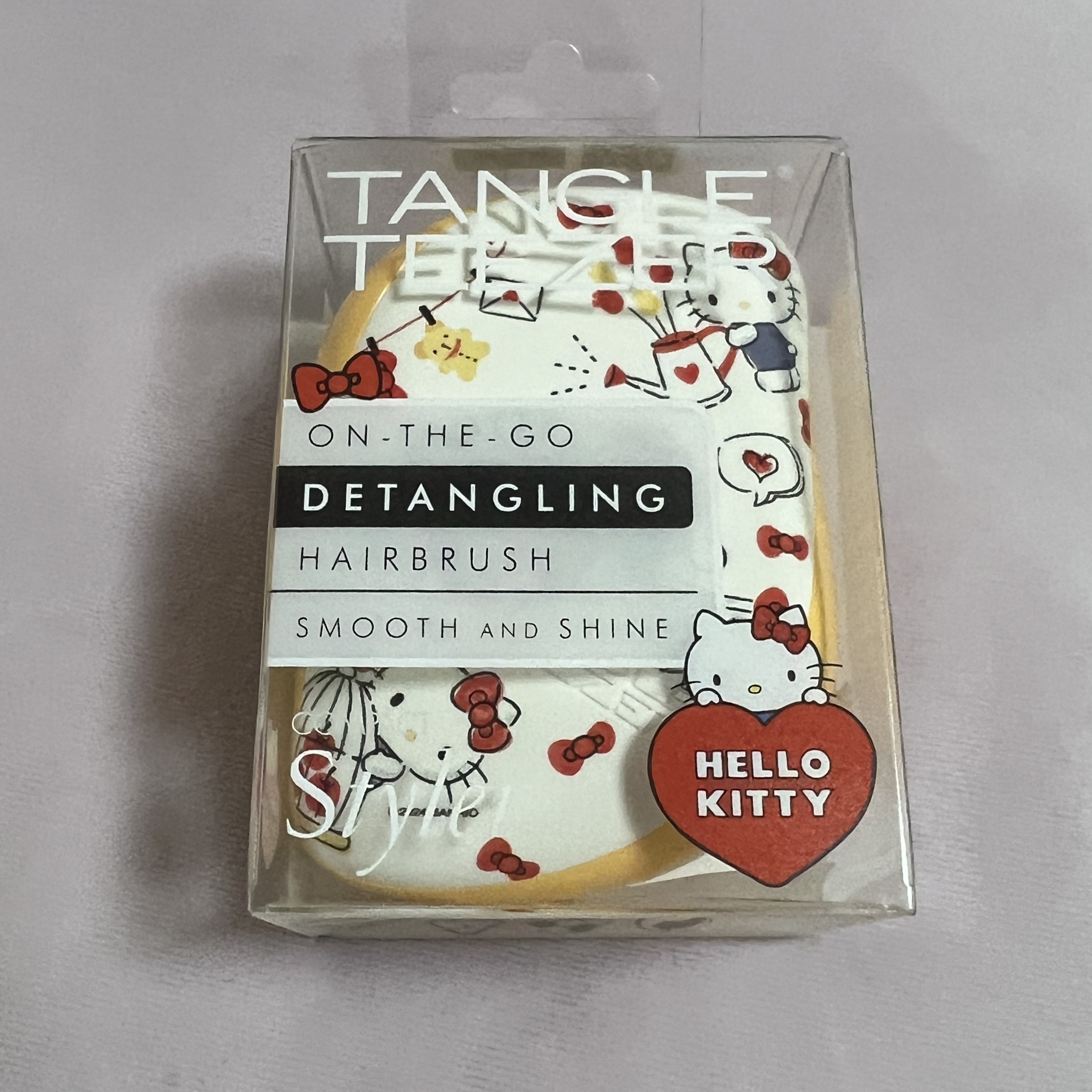 コンパクトスタイラー ハローキティ／ハピネスライフ/TANGLE TEEZER/ヘアブラシを使ったクチコミ（1枚目）