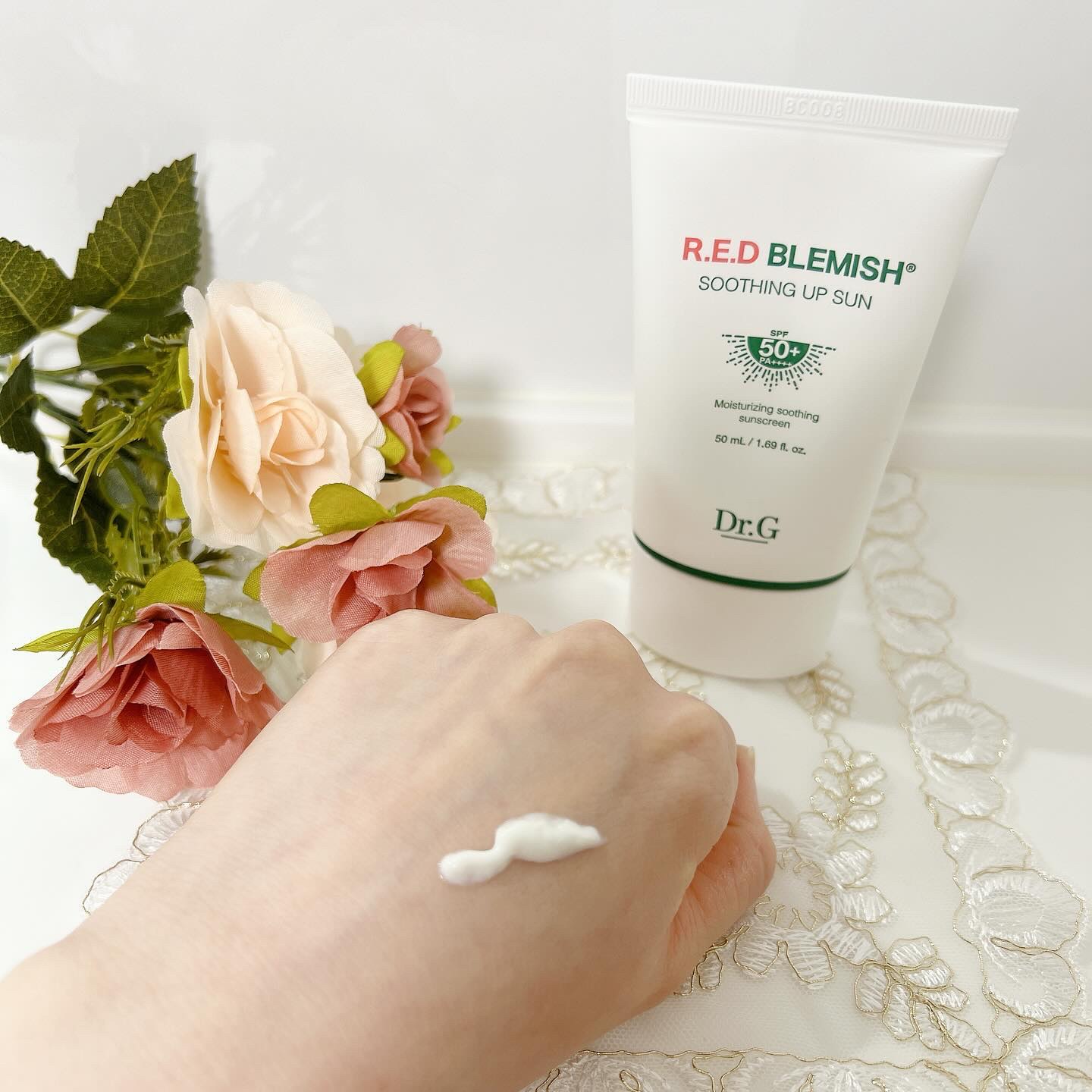 レッドブレミッシュスージングアップサン/Dr.G/日焼け止めクリームを使ったクチコミ（3枚目）