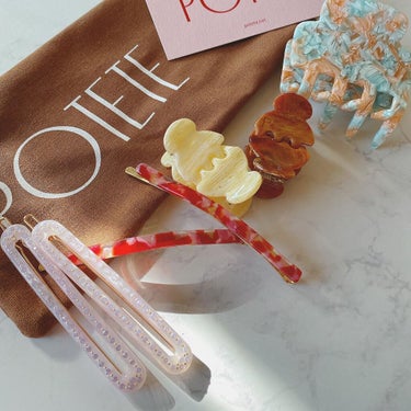 POTETE POTETE petit petit hair clip のクチコミ「久々にPOTETEのヘアアクセ購入❣️
他では見たことのない可愛さ！！！透明感！！
⁡
ワック.....」（2枚目）