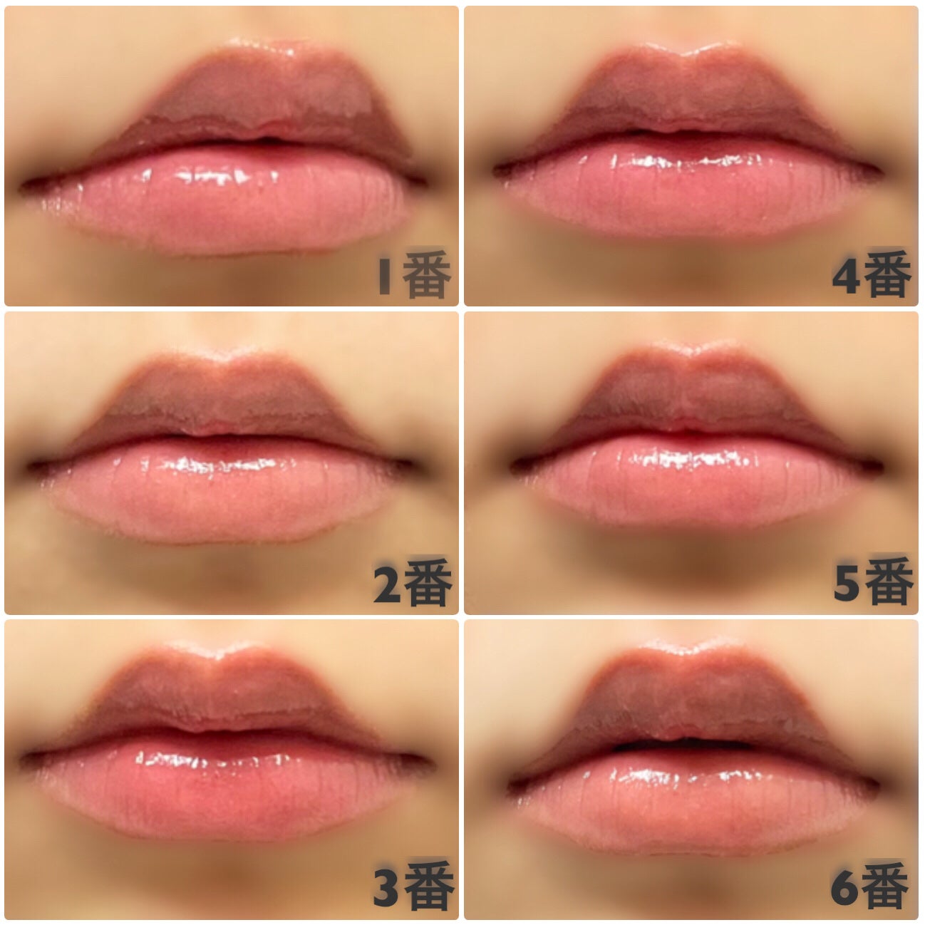 グラスティングカラーグロス/rom&nd/リップグロスを使ったクチコミ(3枚目)