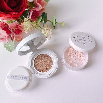 オーガニックフェイスパウダーUV トーンアップピンク/アクア・アクア/ルースパウダーの画像