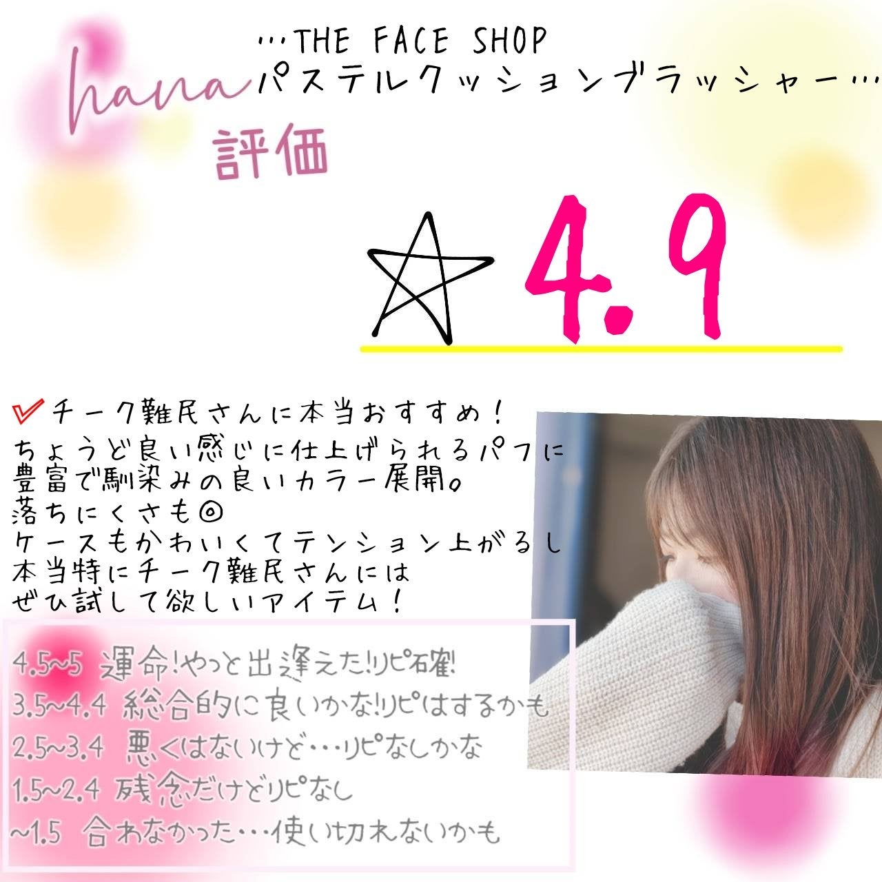 パステルクッションブラッシャー/THE FACE SHOP/パウダーチークを使ったクチコミ(10枚目)