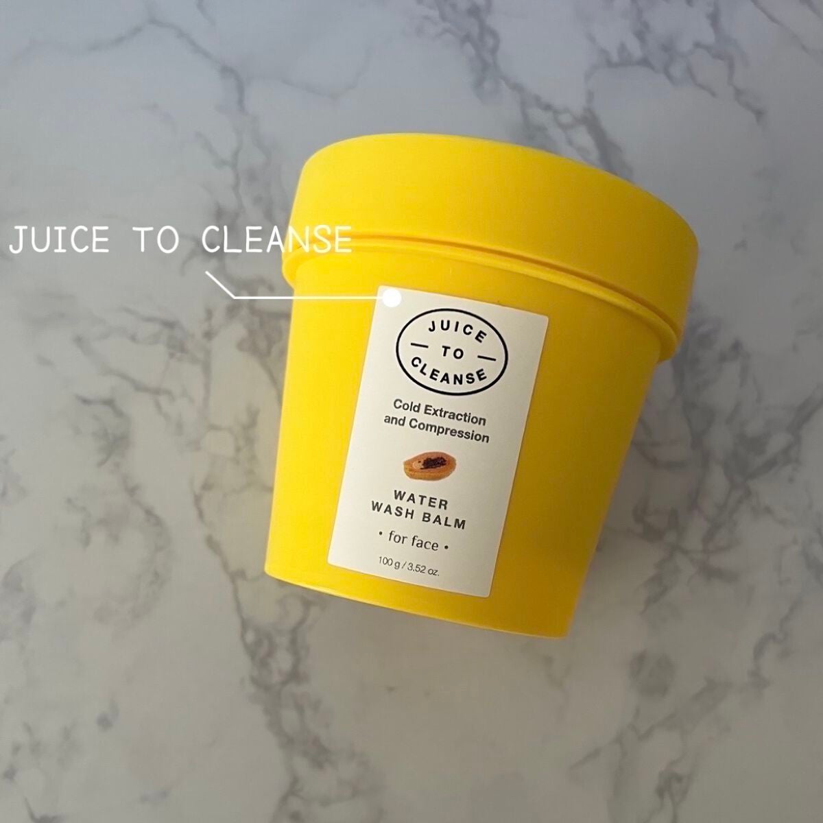 ウォーターウォッシュバーム/JUICE TO CLEANSE/スクラブ・ゴマージュを使ったクチコミ(1枚目)